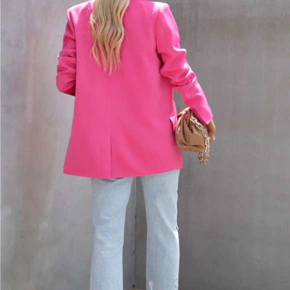 Vici, WHINN Pocketed Blazer - XS Hot Pink - Picture 3 of 6